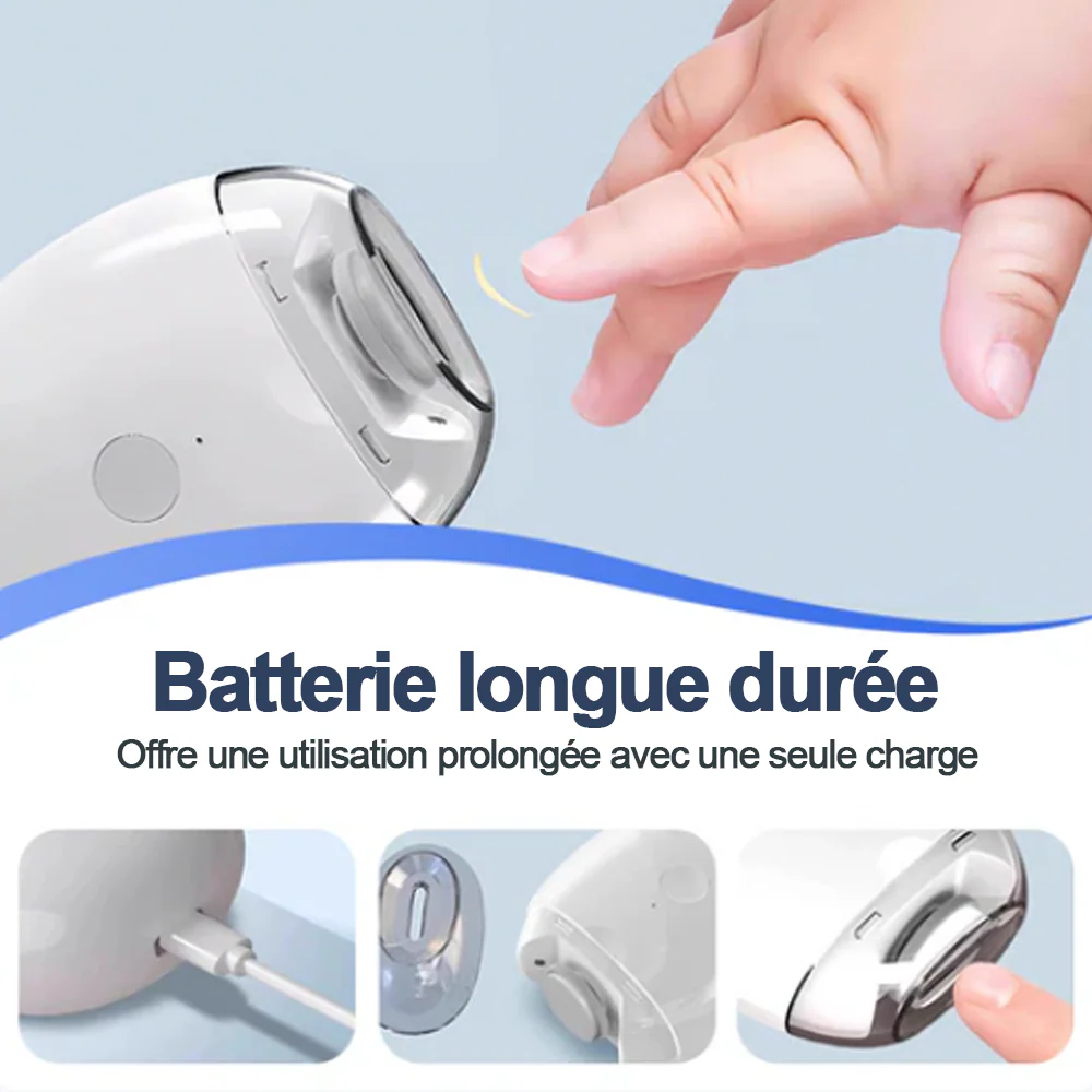 💥 50% DE RÉDUCTION ! ✨ Ponceuse à Ongles Auto - 3 Vitesses Réglables, Silencieuse, LED Integrée pour Soin Précise 💅✨ -Remifa® - Image 6