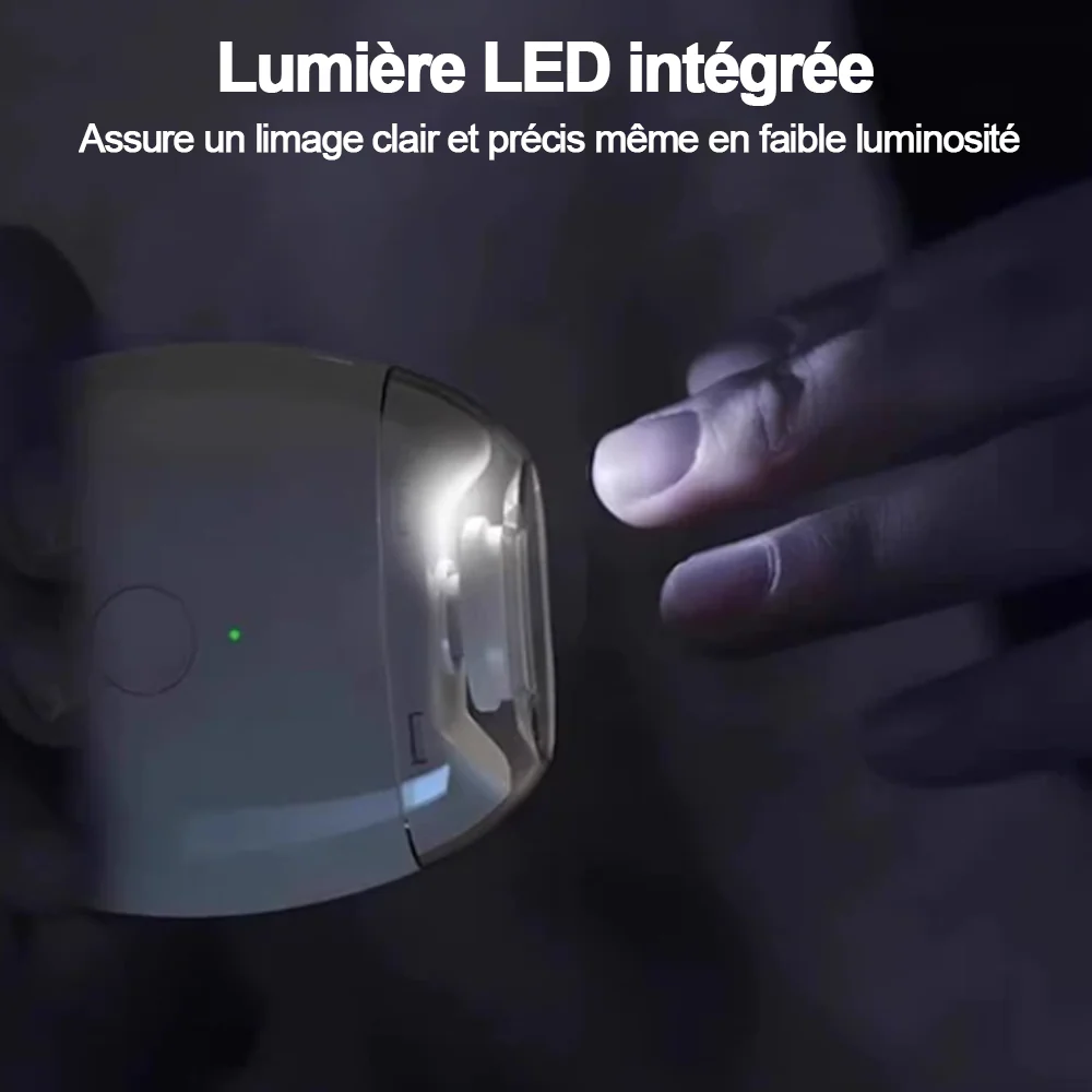💥 50% DE RÉDUCTION ! ✨ Ponceuse à Ongles Auto - 3 Vitesses Réglables, Silencieuse, LED Integrée pour Soin Précise 💅✨ -Remifa® - Image 8