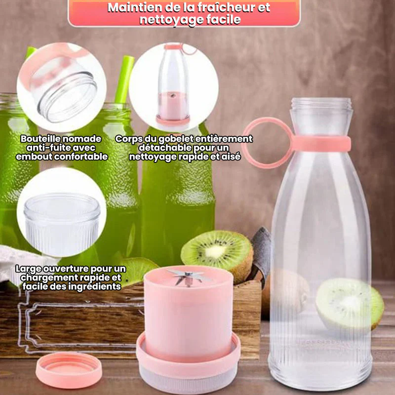 🍃Vente directe d'usine🍃 Extracteur de Jus Portable Best-Seller | 🍎 Savourez du jus frais à tout moment, partout ! -Remifa® - Image 11