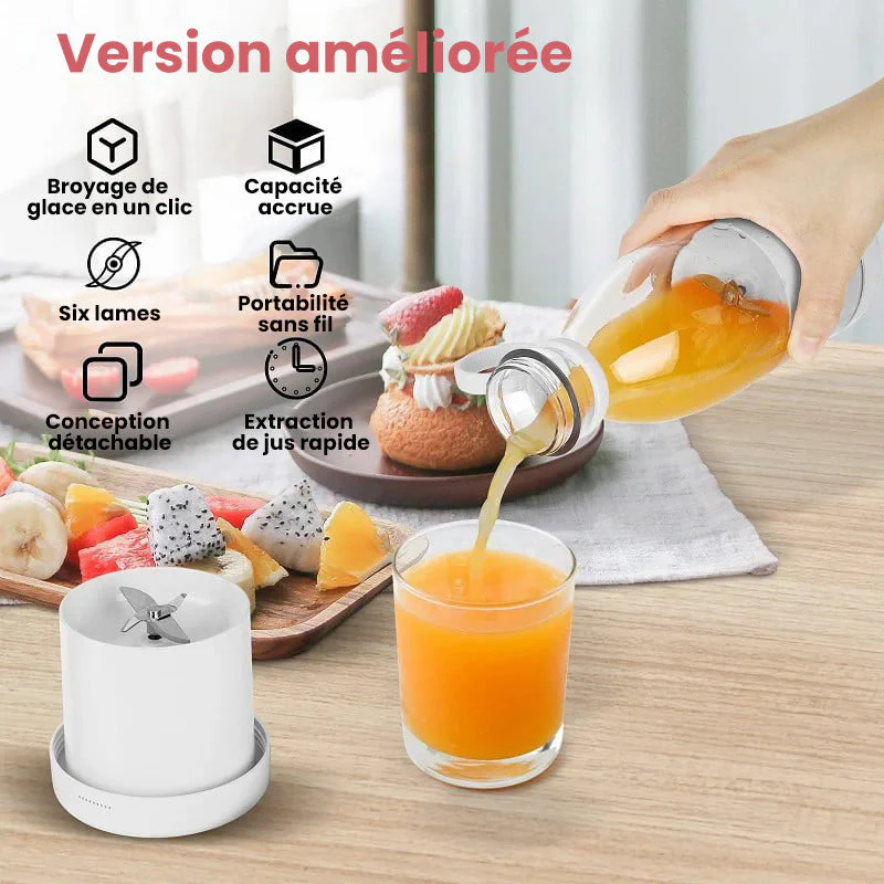 🍃Vente directe d'usine🍃 Extracteur de Jus Portable Best-Seller | 🍎 Savourez du jus frais à tout moment, partout ! -Remifa® - Image 15