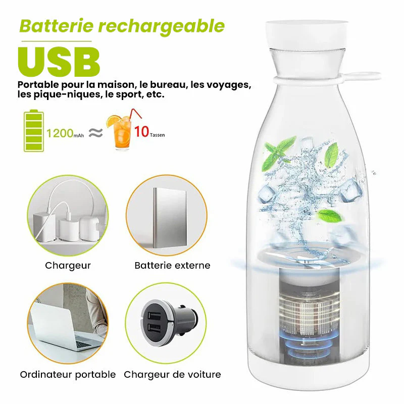 🍃Vente directe d'usine🍃 Extracteur de Jus Portable Best-Seller | 🍎 Savourez du jus frais à tout moment, partout ! -Remifa® - Image 2