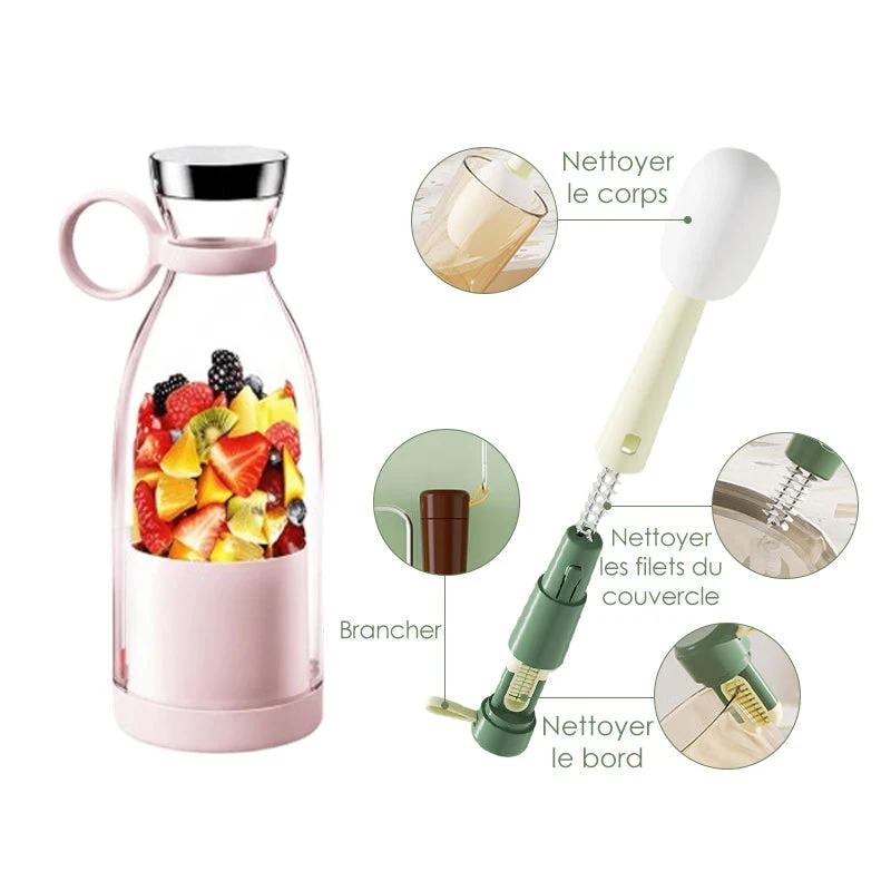 🍃Vente directe d'usine🍃 Extracteur de Jus Portable Best-Seller | 🌟 Savourez du jus frais à tout moment, partout ! -Remifa® - Image 26
