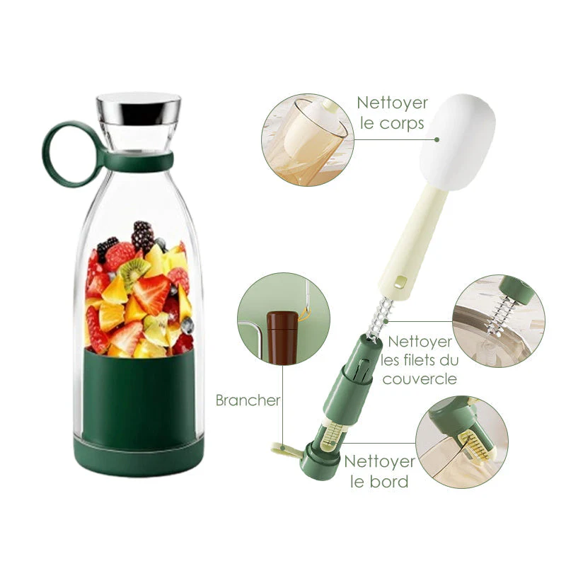 🍃Vente directe d'usine🍃 Extracteur de Jus Portable Best-Seller | 🌟 Savourez du jus frais à tout moment, partout ! -Remifa® - Image 28