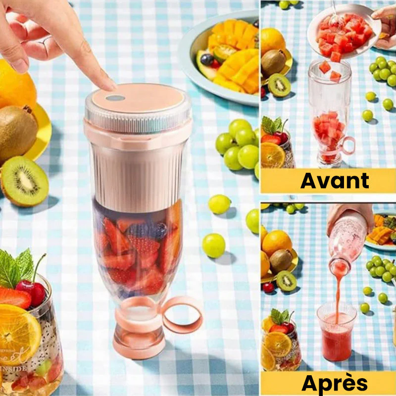 🍃Vente directe d'usine🍃 Extracteur de Jus Portable Best-Seller | 🍎 Savourez du jus frais à tout moment, partout ! -Remifa® - Image 3
