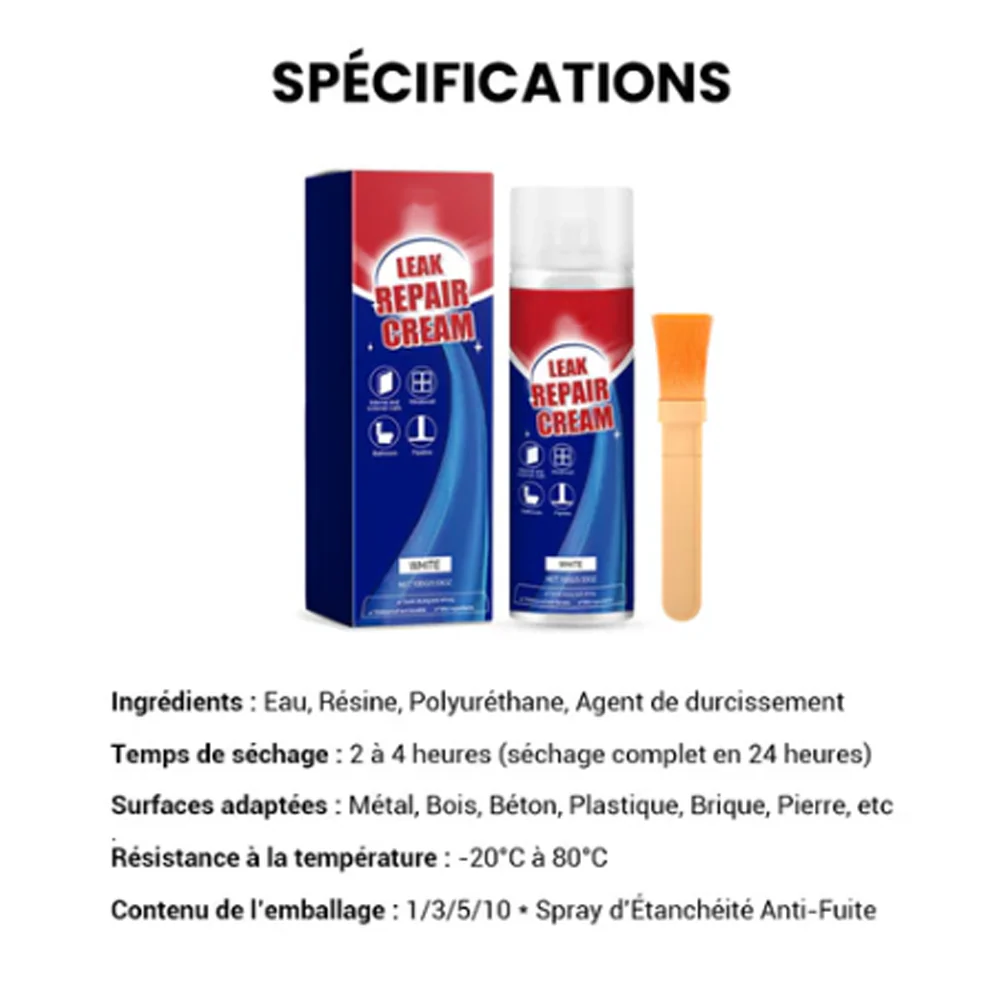 60% OFF DE✨ Spray réparateur de fuites instantané - Colmate les fissures et les interstices en 5 minutes, imperméable et flexible pour tuyaux et toitures (Copy) - Image 8