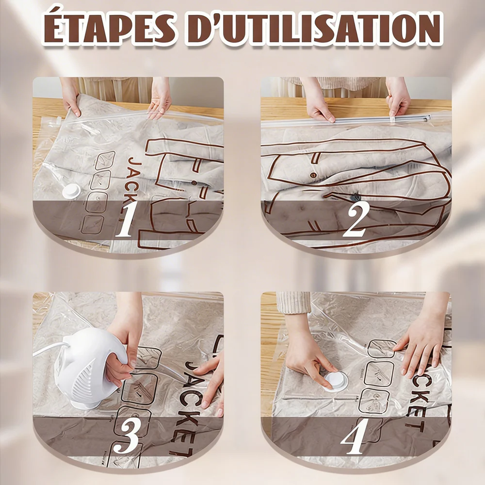 🔥Sac de rangement sous vide saisonnier pour doudoune suspendue - Image 7