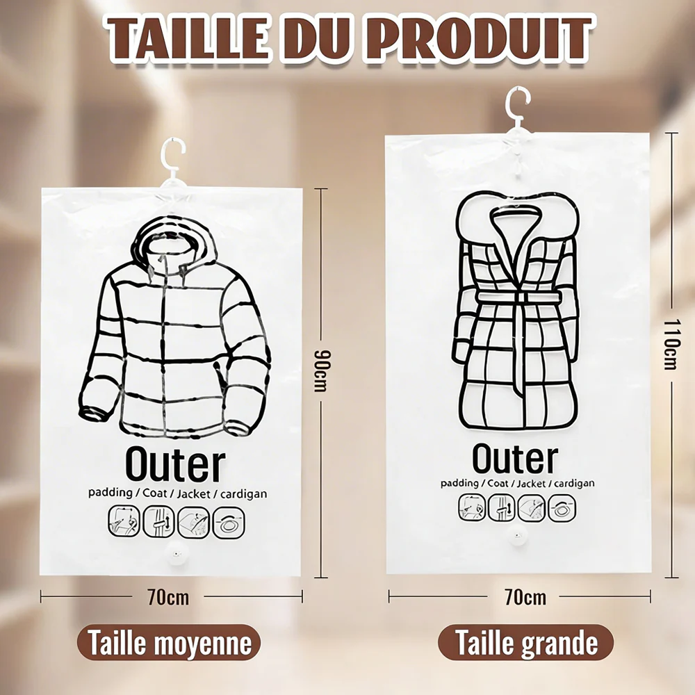 🔥Sac de rangement sous vide saisonnier pour doudoune suspendue - Image 8