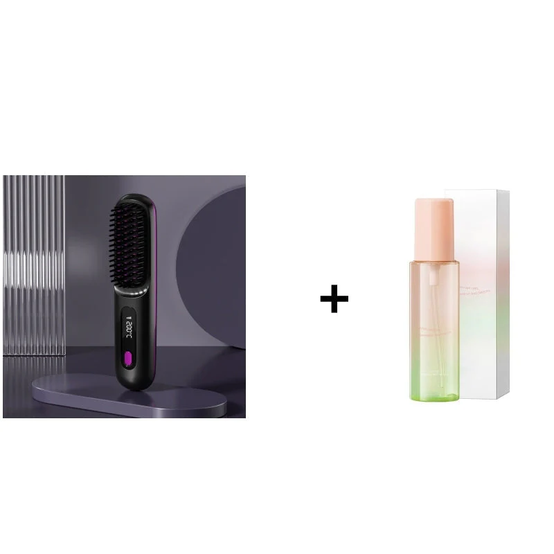 💥 -50 % ✨ Peigne Lissant Chauffant Sans Fil en Céramique 💖 -Remifa® - Image 13