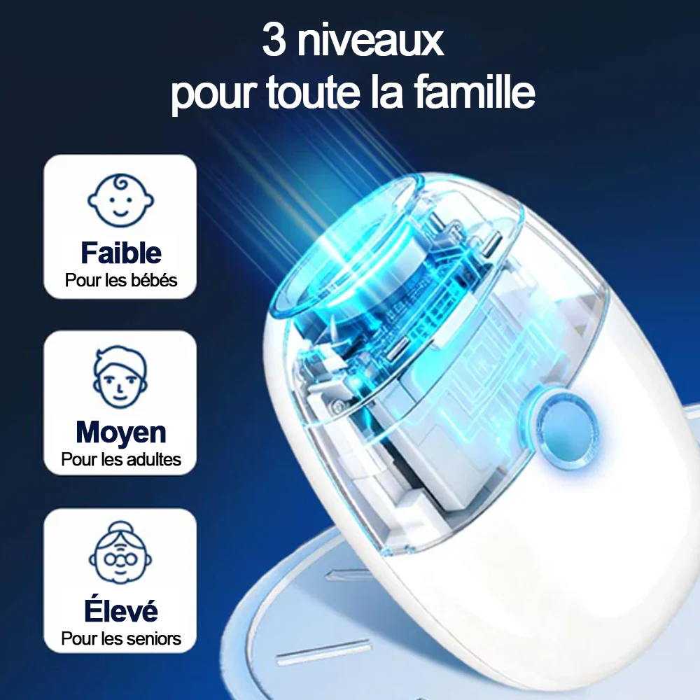 🔥 50% DE RÉDUCTION ! ✨ Ponceuse à Ongles Auto - 3 Vitesses Réglables, Silencieuse, LED Integrée pour Soin Précise -Remifa® - Image 4