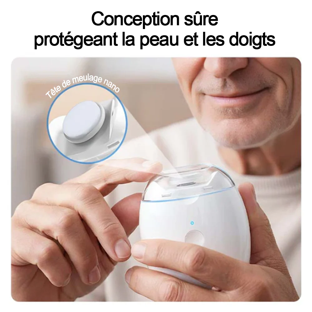 🔥 50% DE RÉDUCTION ! ✨ Ponceuse à Ongles Auto - 3 Vitesses Réglables, Silencieuse, LED Integrée pour Soin Précise -Remifa® - Image 5