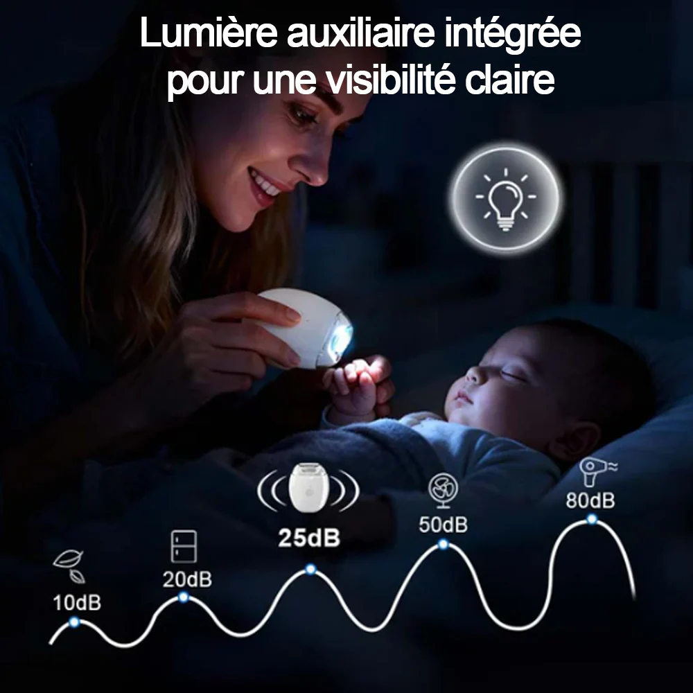 🔥 50% DE RÉDUCTION ! ✨ Ponceuse à Ongles Auto - 3 Vitesses Réglables, Silencieuse, LED Integrée pour Soin Précise -Remifa® - Image 7