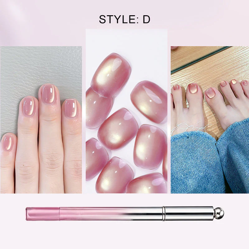 📢📢1 acheté, 1 offert !⏰Stylo gel « œil de chat » tout-en-un – Obtenez un effet « œil de chat » envoûtant en un seul trait ! Gel magnétique, brillance longue durée, la magie du salon de beauté chez vous. 🖤🌌 - Image 11