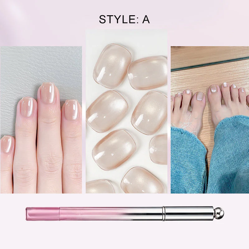📢📢1 acheté, 1 offert !⏰Stylo gel « œil de chat » tout-en-un – Obtenez un effet « œil de chat » envoûtant en un seul trait ! Gel magnétique, brillance longue durée, la magie du salon de beauté chez vous. 🖤🌌 - Image 9
