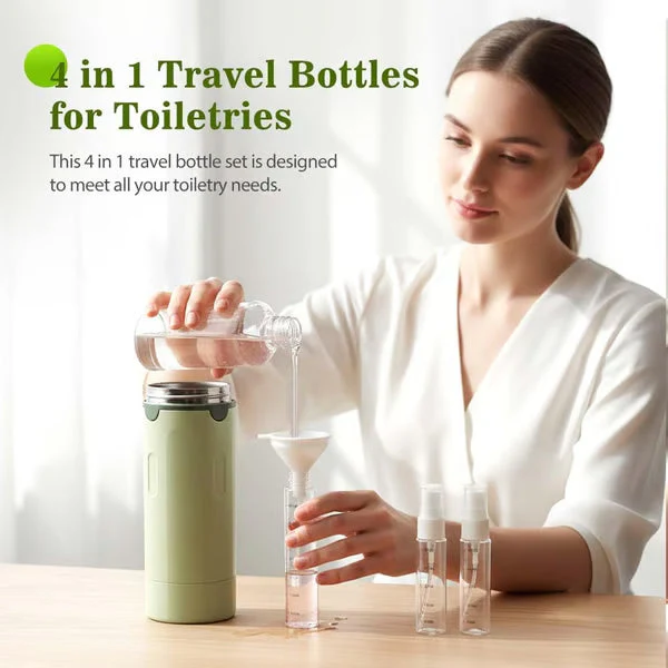 50 % de réduction 🎉Flacons distributeurs rechargeables 4 en 1 pour le voyage -Furzero® - Image 3