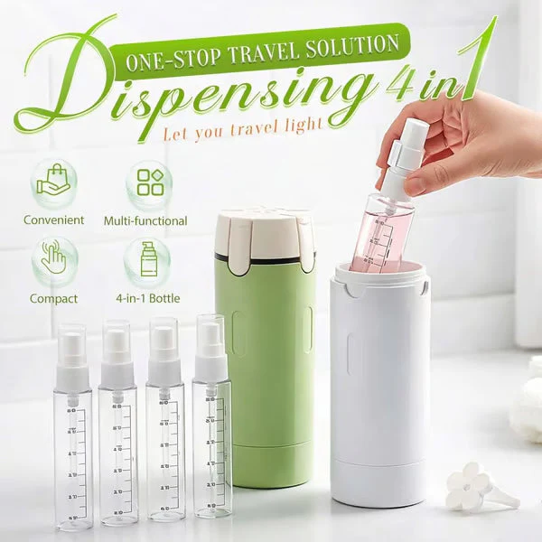 50 % de réduction 🎉Flacons distributeurs rechargeables 4 en 1 pour le voyage -Furzero® - Image 4