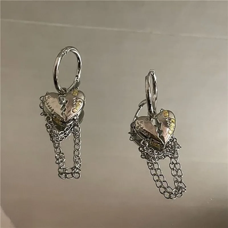 Y2K Irregular Liquid Earrings for Women Silver Color Hip-Hop Punk Fashion Geometric Earring Clip Girl 2024 Trendy Party Jewelry - Image 22